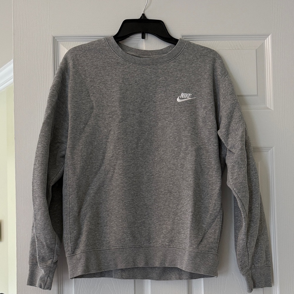 Nike Men's Classic Gray Crewneck Sweater